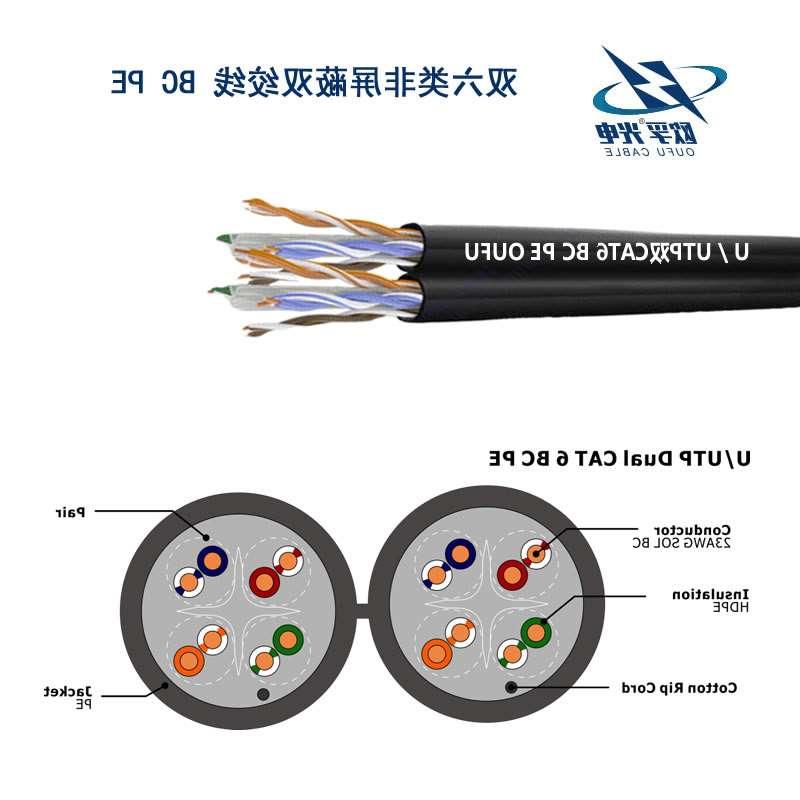 四川U/UTP6类双4对非屏蔽室外电缆(23AWG)