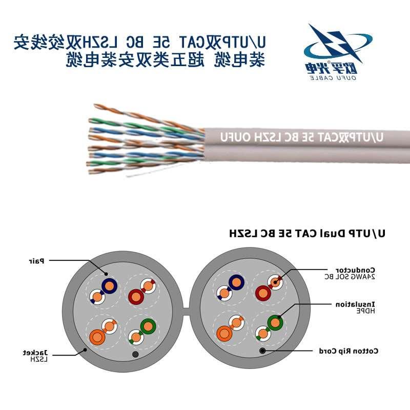 四川U/UTP超五类双4对非屏蔽电缆(24AWG)